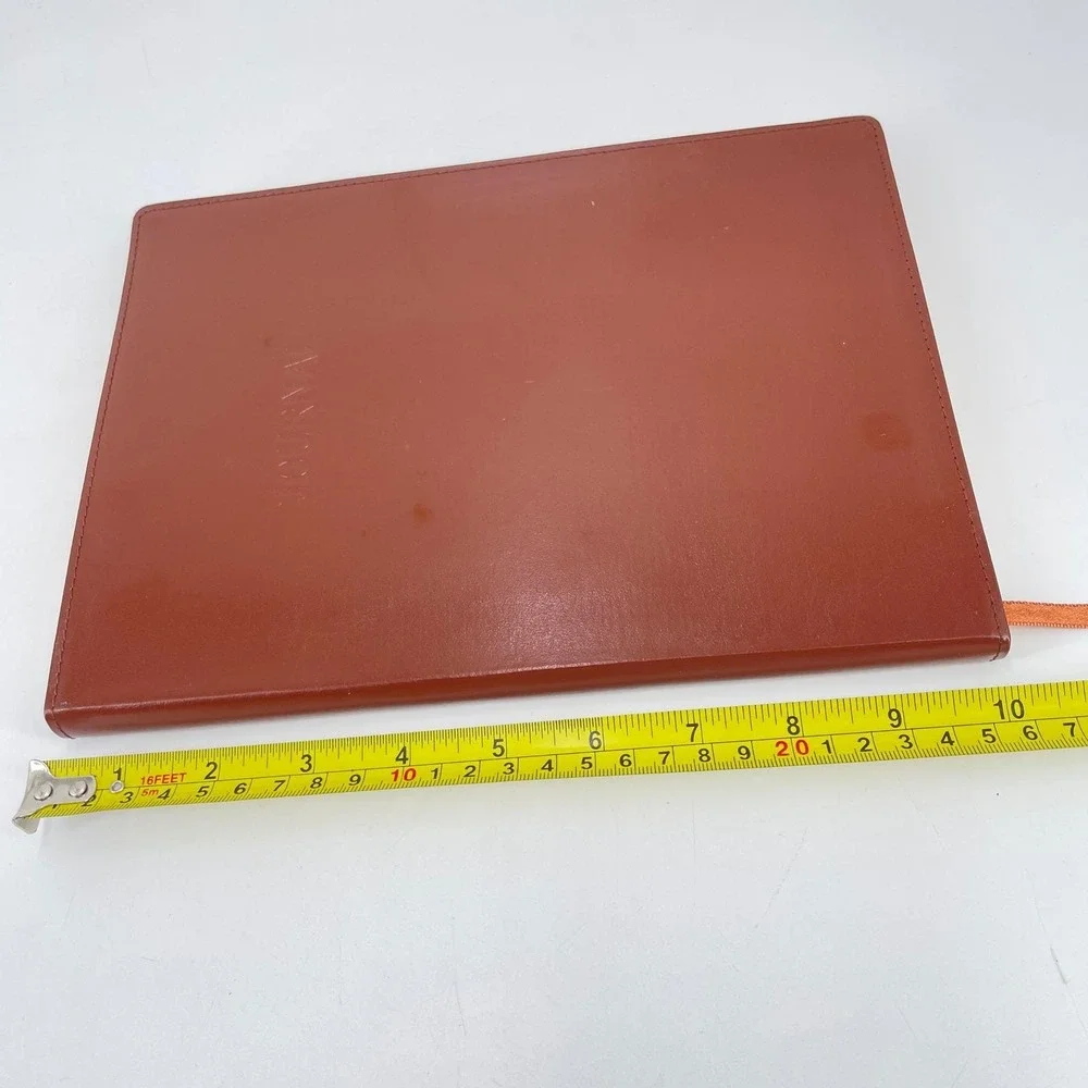 Colorbok Saddle Brown Bonded Leather Journal B5 Lined Gold Gilded Edges 17845
